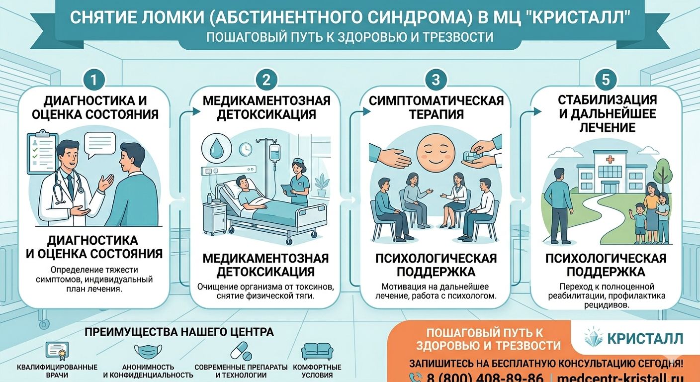 Инфографика услуги снятие ломки